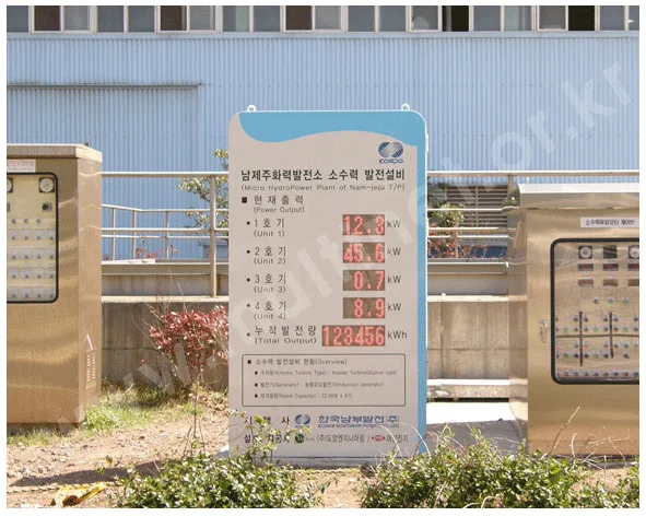 남제주화력발전소(128mm 5단2/3열) 설치 모습