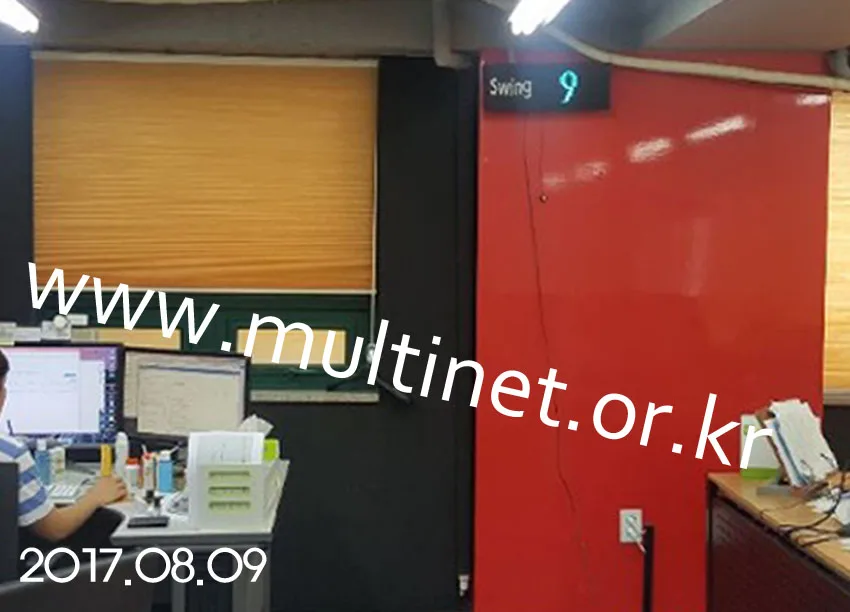 카운터 전광판(접점 시스템 200mm 1단2열)/풋살경기장 카운트전광판(접점 시스템 320mm 2단4열) 설치 모습