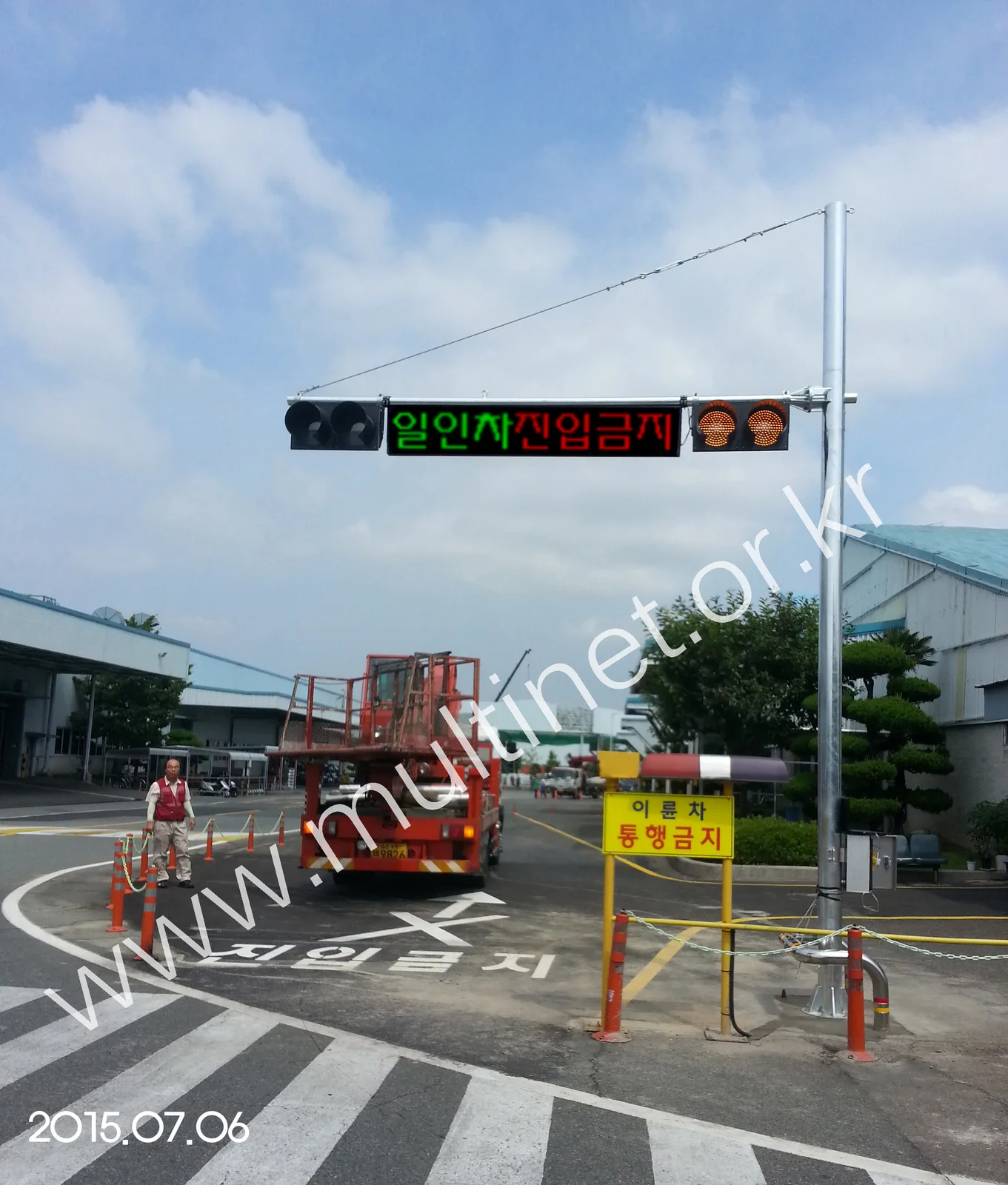 울산현대자동차 공장내(320mm 1단7열)