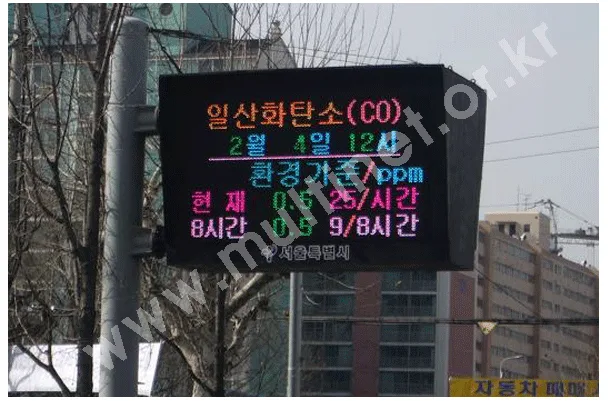 대기오염 현황판